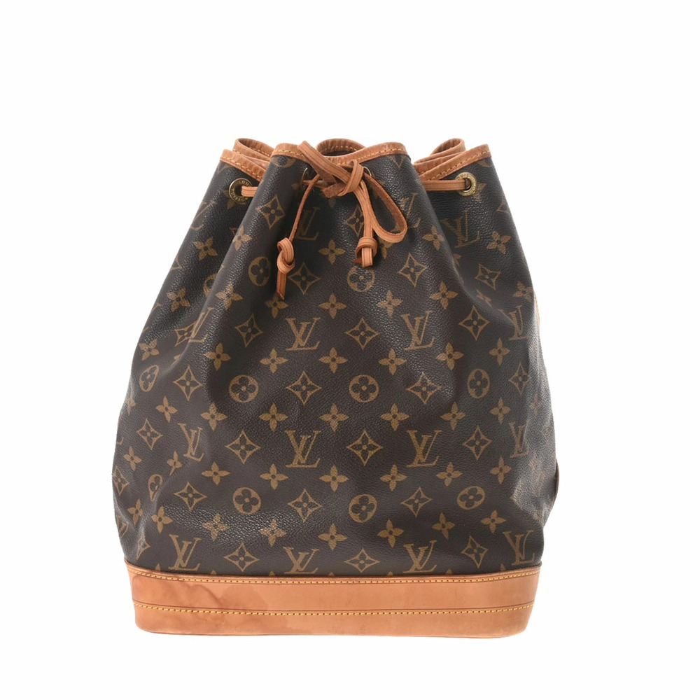 LOUIS VUITTON Monogram Noe Brown Canvas Shoulder Bag